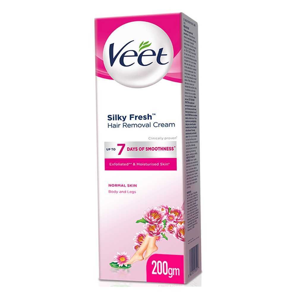 Veet Silky Fresh Hair Removal Cream, Body & Legs, For Normal Skin, 200g