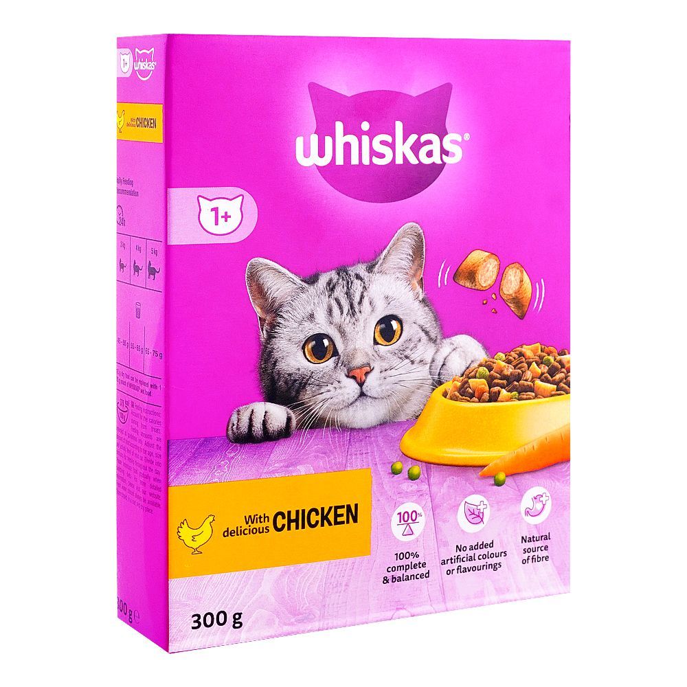 Whiskas 1+ Year Chicken Cat Food, 300g