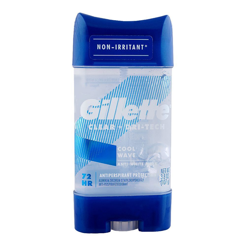 Gillette Clear Gel Cool Wave, Deodorant for Men, 107g