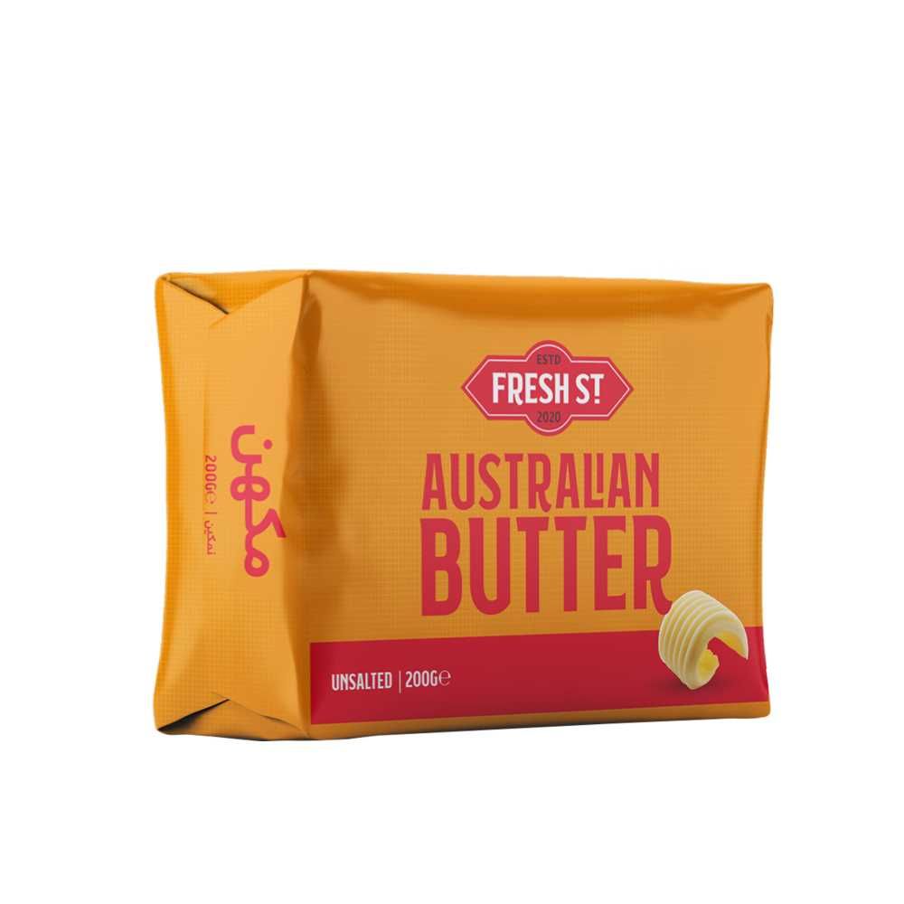 Fresh Street Australian Butter, Unsalted, 200g