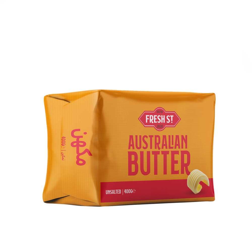 Fresh Street Australian Butter, Unsalted, 400g