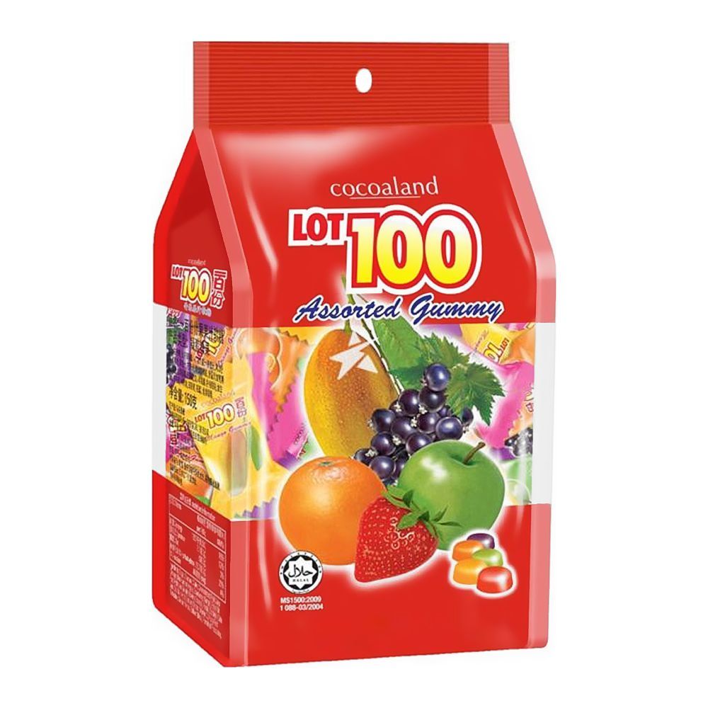 Cocoaland Lot 100 Assorted Gummy Jelly, 84g
