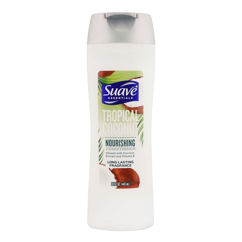 Suave Essentials Tropical Coconut Nourishing Conditioner, With Vitamin E, 443ml