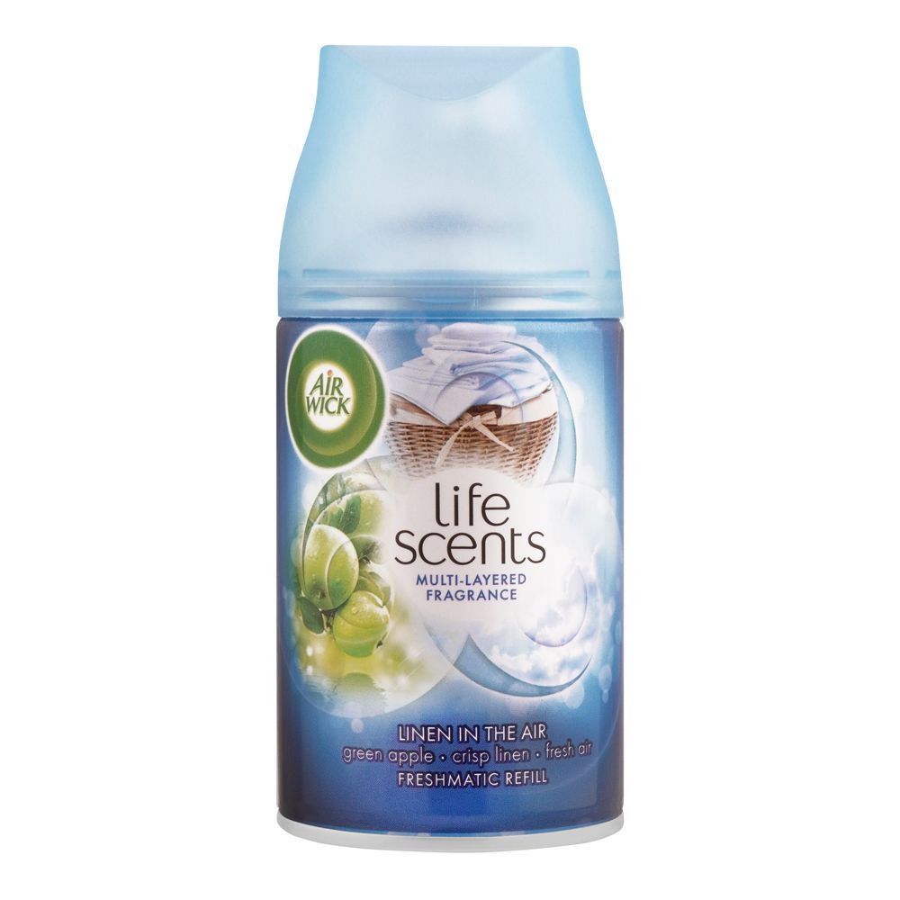 Airwick Life Scents Linen In The Air Green Apple Air Freshner Refill, 250ml
