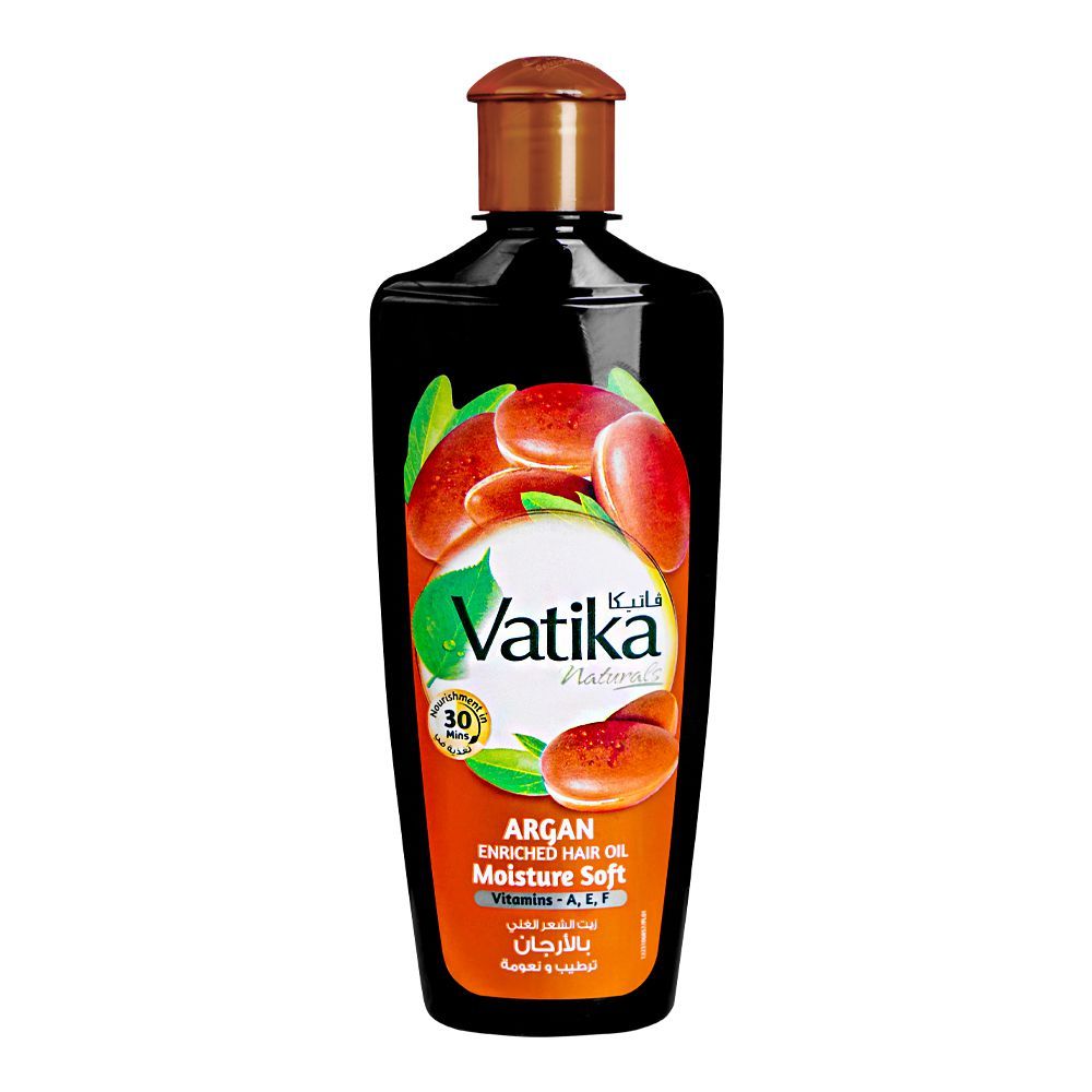 Dabur Vatika Naturals Moisture Soft Argan Enriched Hair Oil, 200ml