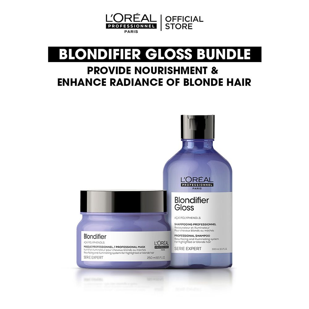 L'Oreal Professionnel Blondifier 300ml Shampoo & 250ml Mask, Bundle Offer