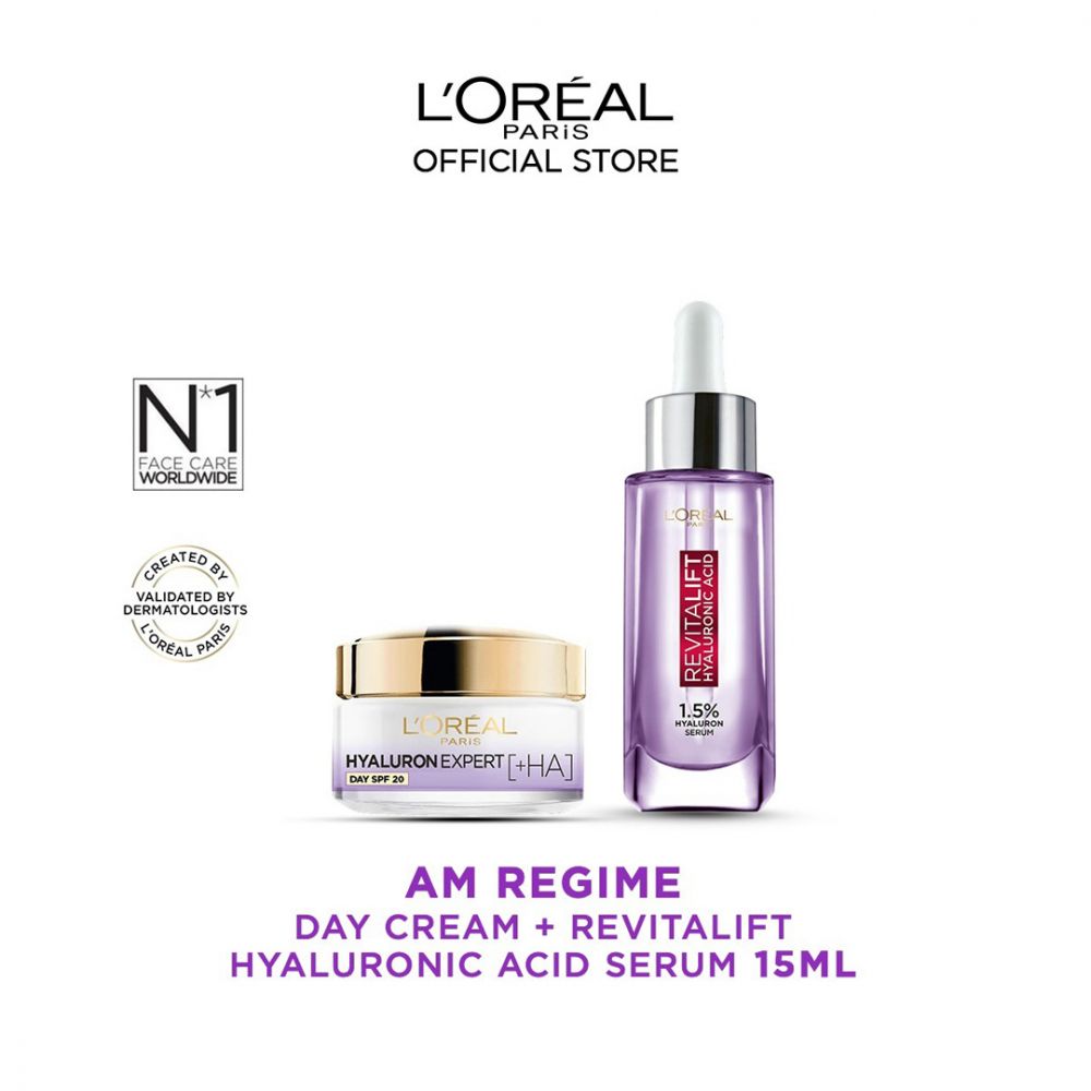 L'Oreal Hyaluron Expert Day Cream +Serum 15ml