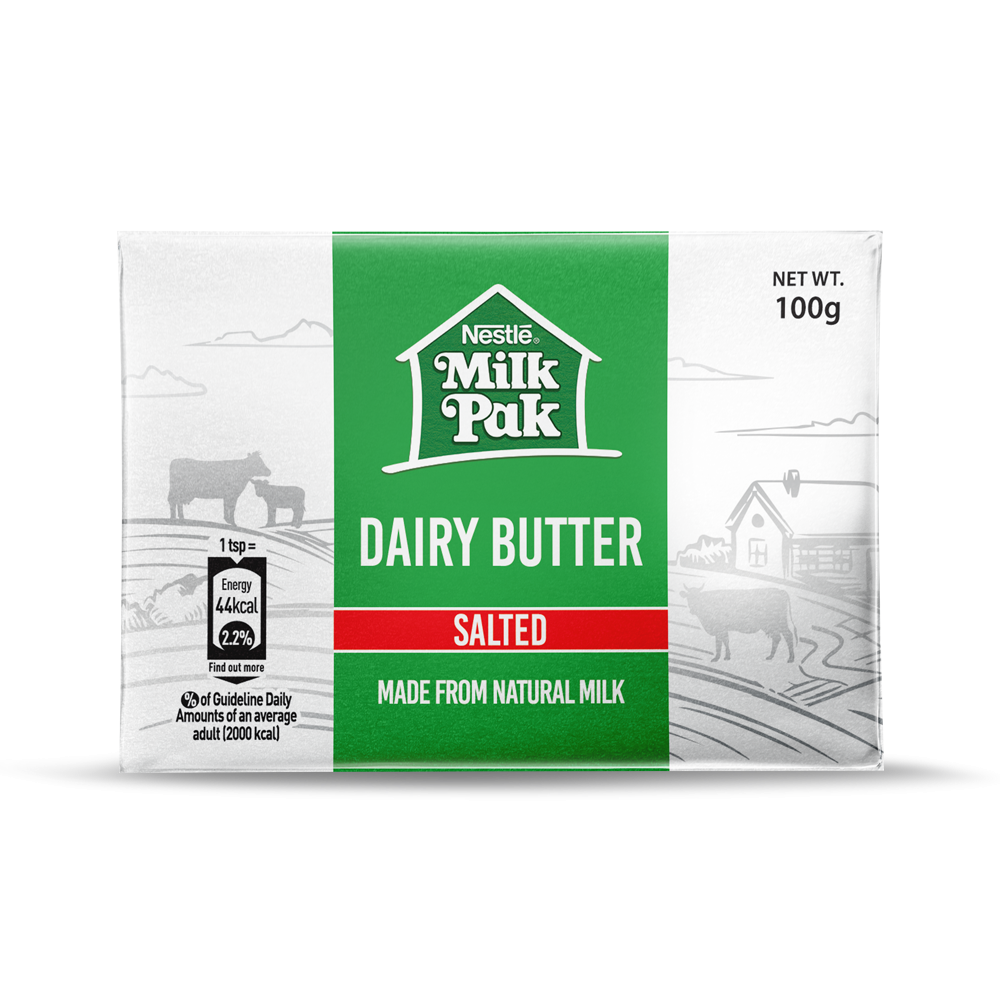 Nestle Milkpak Dairy Butter, Salted, 100g