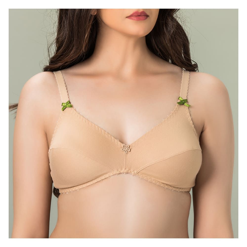 BeBelle Klassilk Dual Layer Fabric Bra, Beyond Basics, Skin