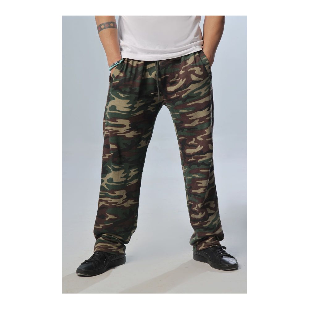 Basix Men's Camouflage Green Trouser, MT-910