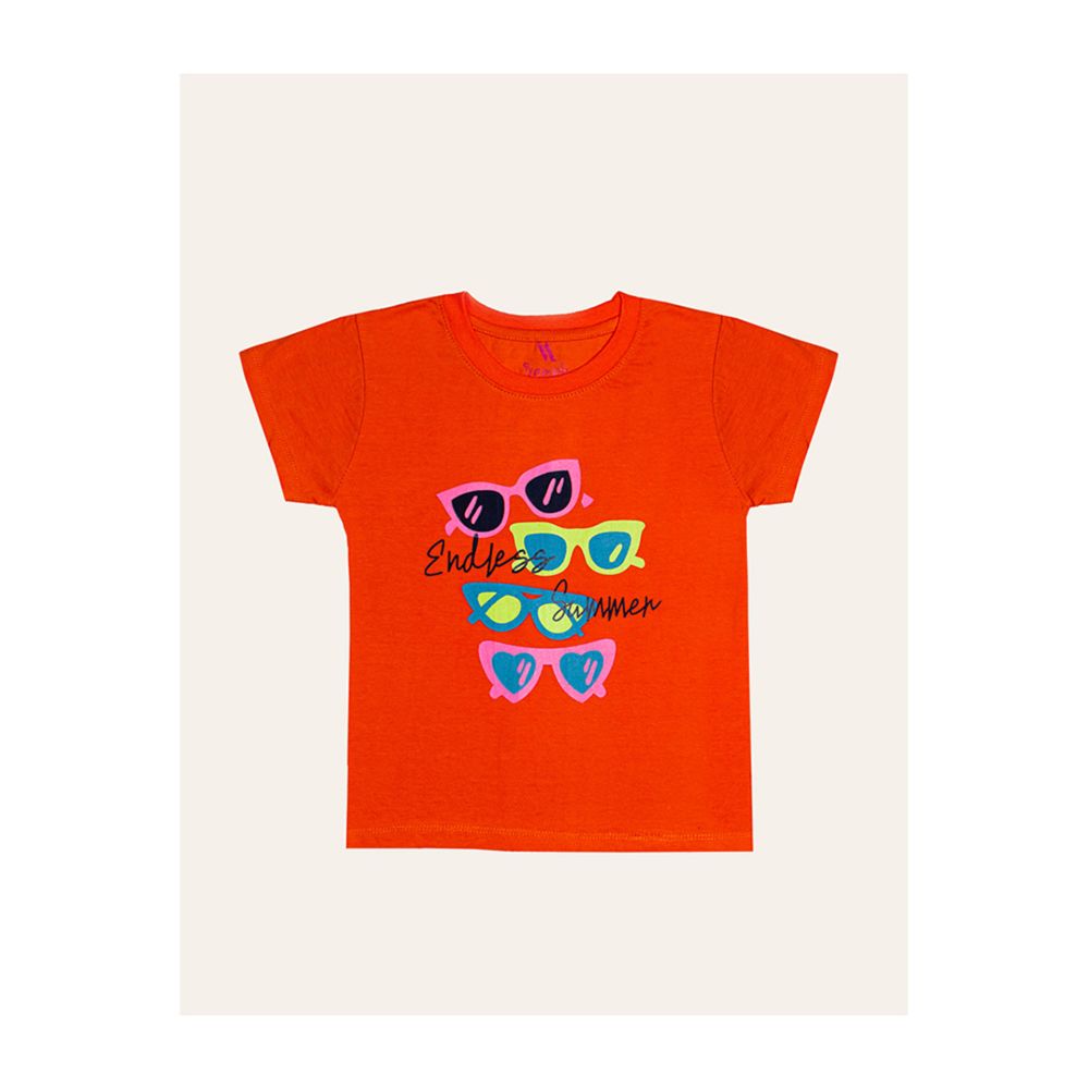 IXAMPLE Girls Orange Orange Endless Summer Tee