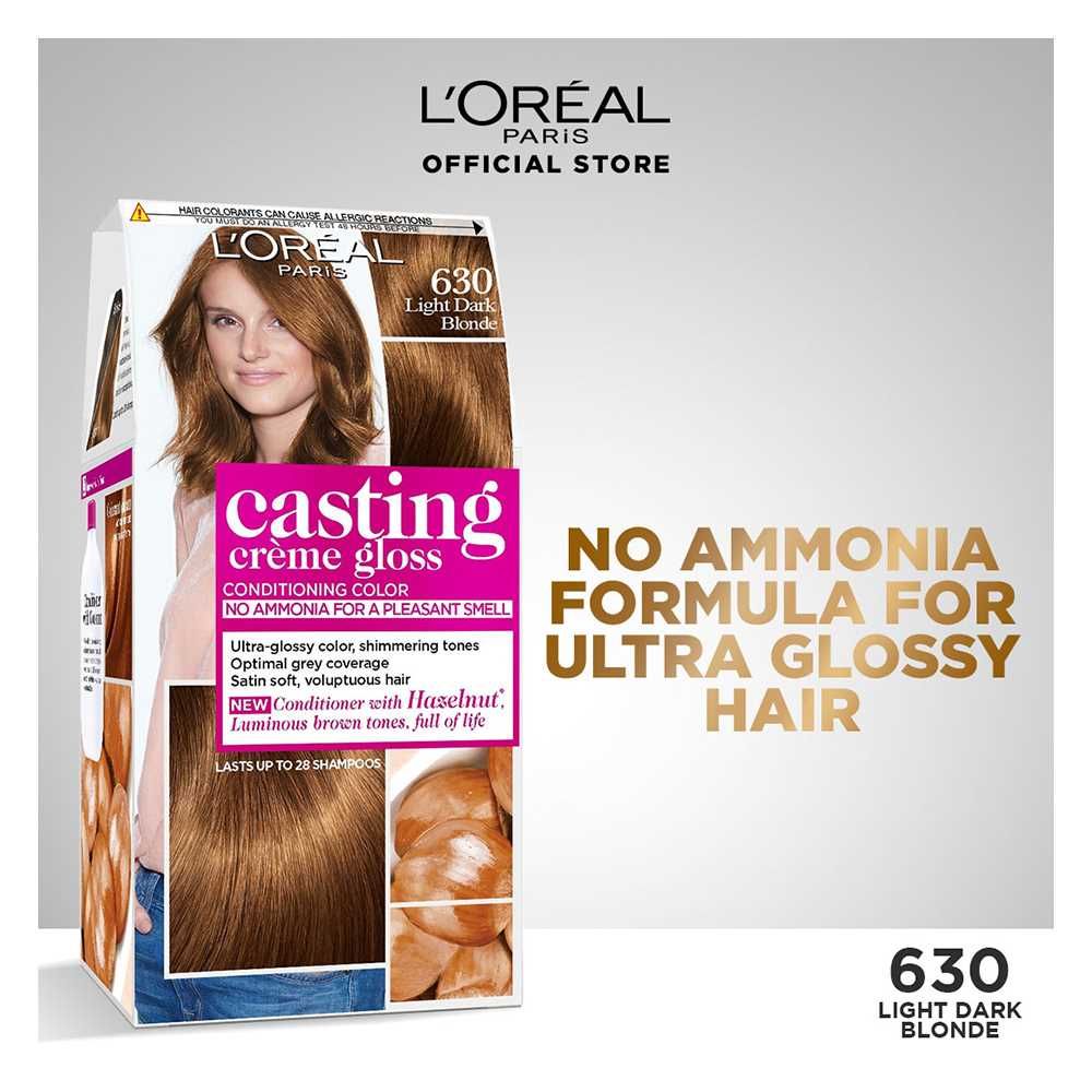 L'Oreal Paris Casting Hair Color 630, Light Dark Blonde