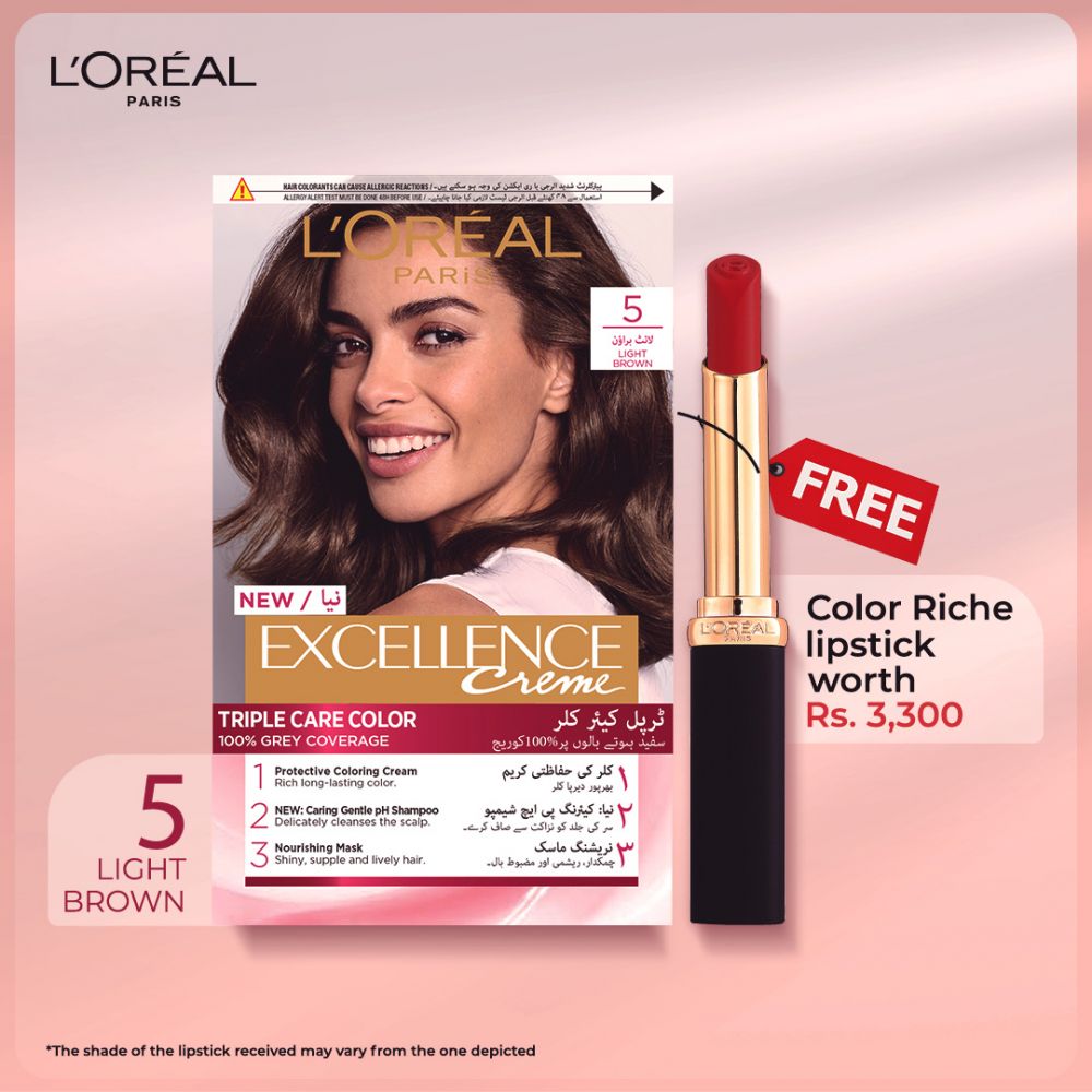 L'Oreal Paris Excellence Hair Color, Light Brown 5