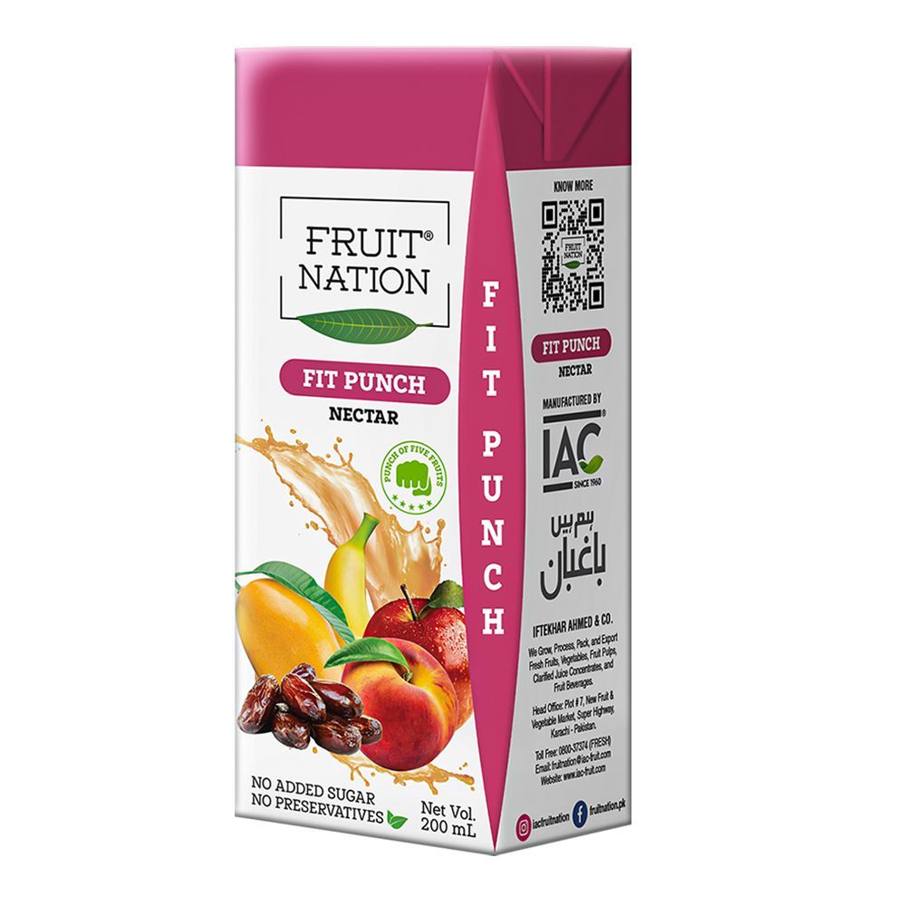 Fruit Nation Fit Punch Premium Nectar, 200ml