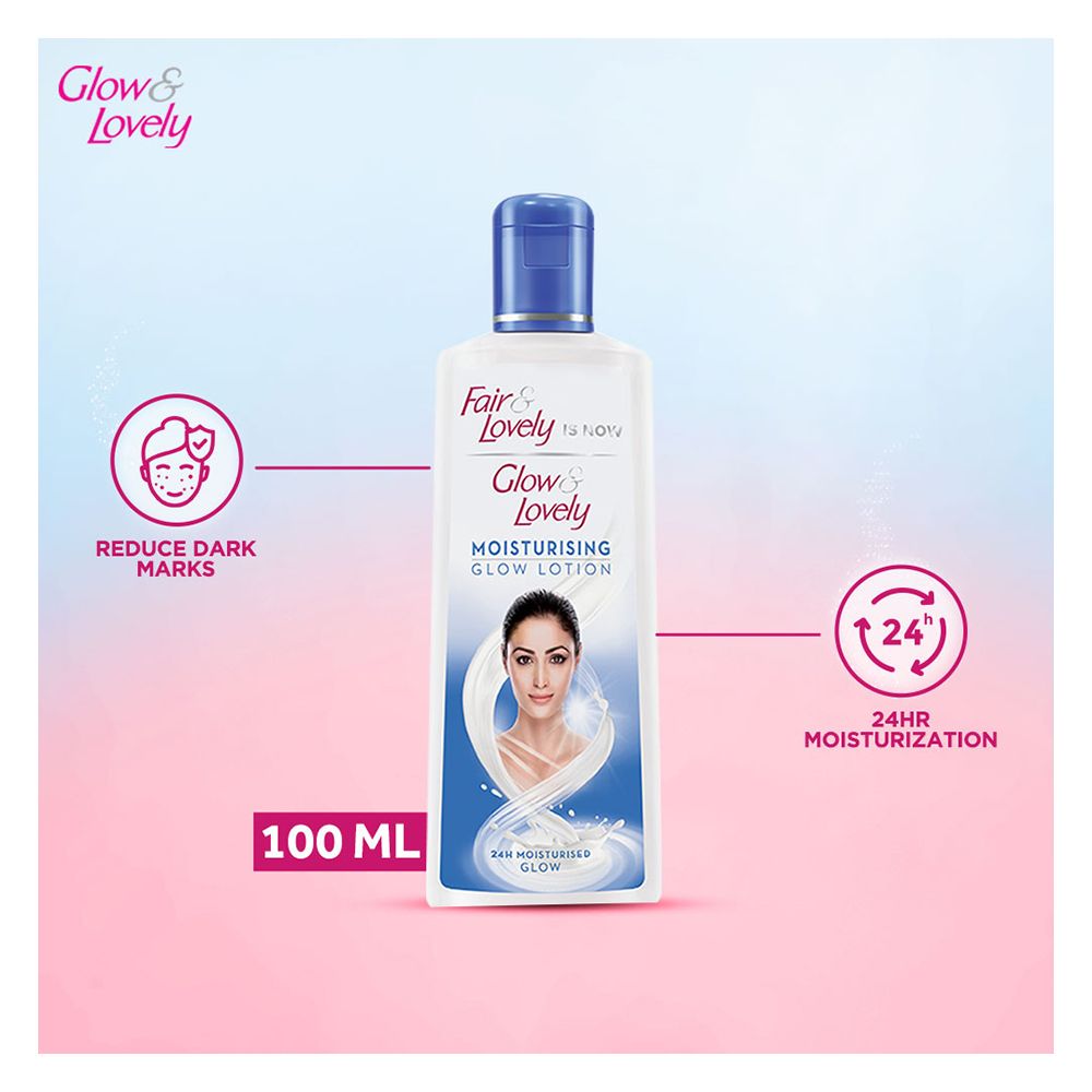 Fair & Lovely Is Now Glow & Lovely Moisturising Glow Lotion, 100ml