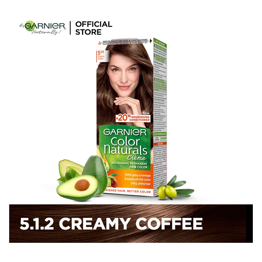 Garnier Color Naturals Creme Hair Colour, 5 1/2 Creamy Coffee