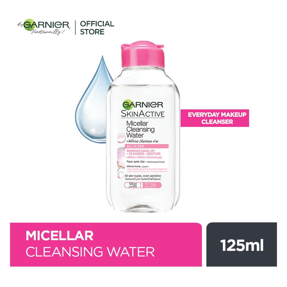 Garnier Skin Naturals Micellar Cleansing Water, Alcohol Free, 125ml