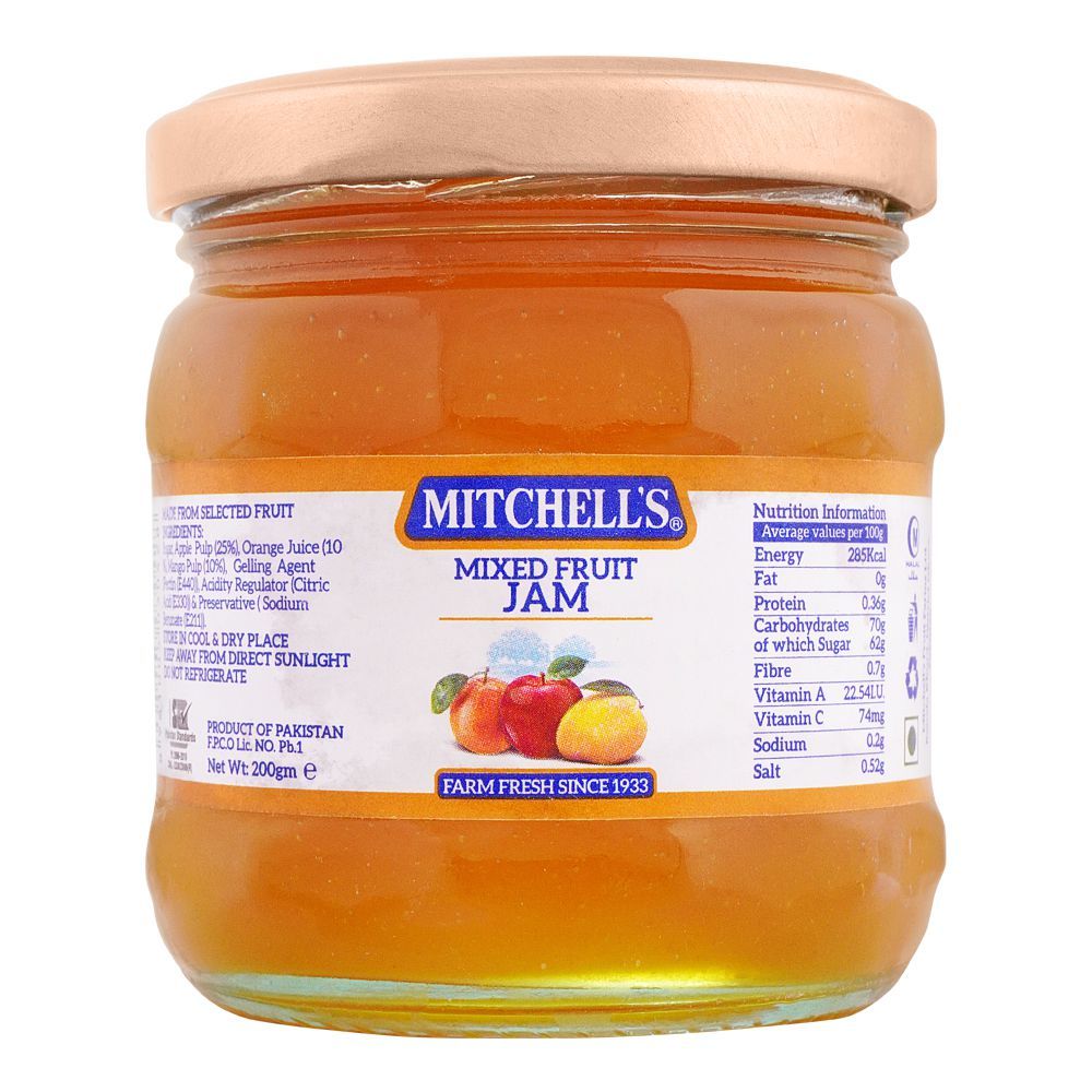 Mitchell's Mixed Fruit Jam, 200g
