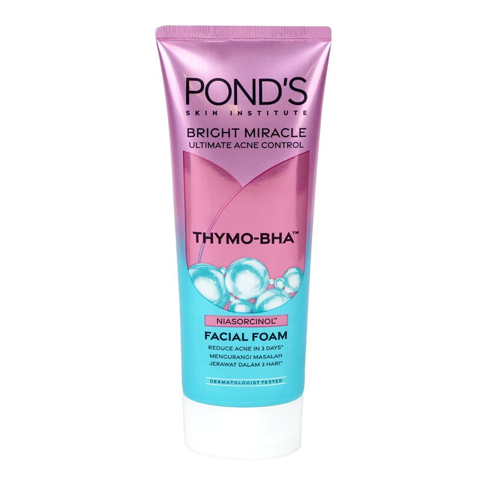 Pond's Bright Miracle Ultimate Acne Control Facial Foam With THYMO-BHA, 100g