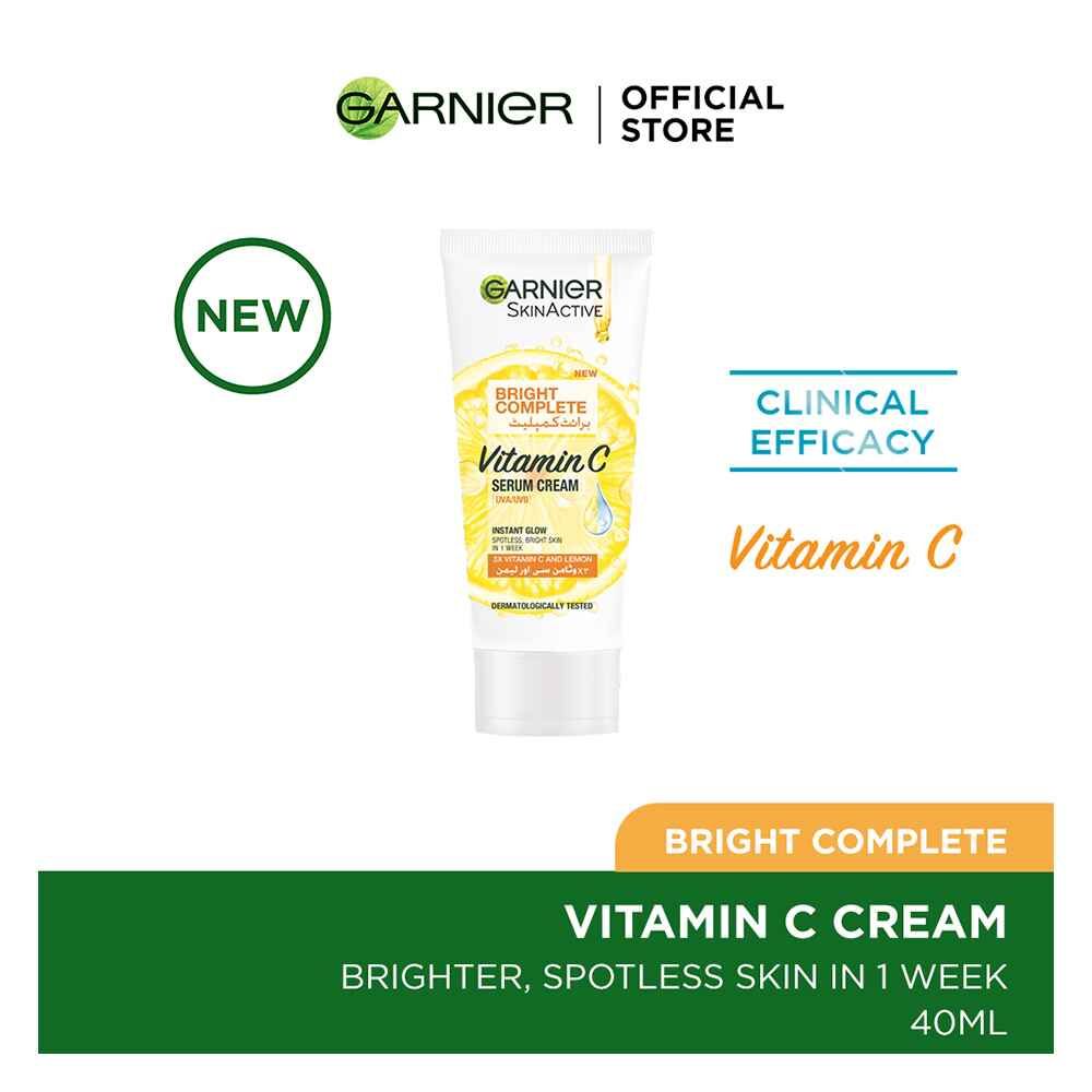 Garnier Skin Active Bright Complete Vitamin C Serum Cream, 40ml