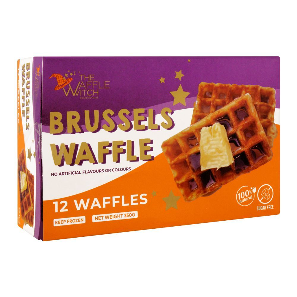 The Waffle Witch Brussels Waffles, Sugar-Free,12-Pack