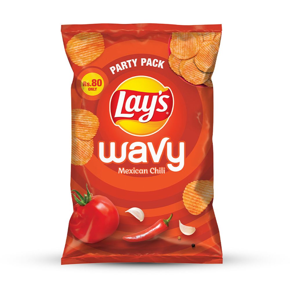 Lay's Wavy Mexican Chili, Party Pack, 75g