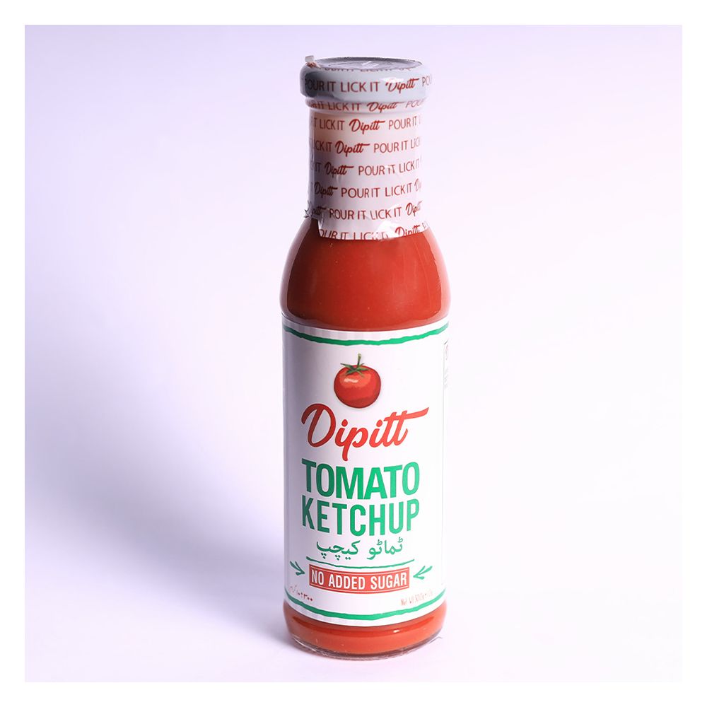 Dipitt Tomato Ketchup, No Added Sugar, 300g