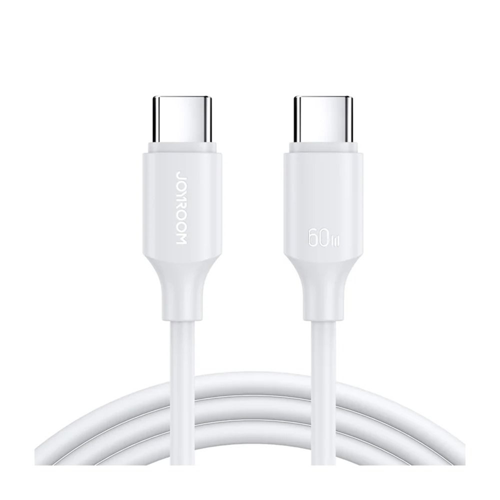 Joyroom 60W Type-C To Type-C Fast Charging Data Cable, 1m, White, S-CC060A9