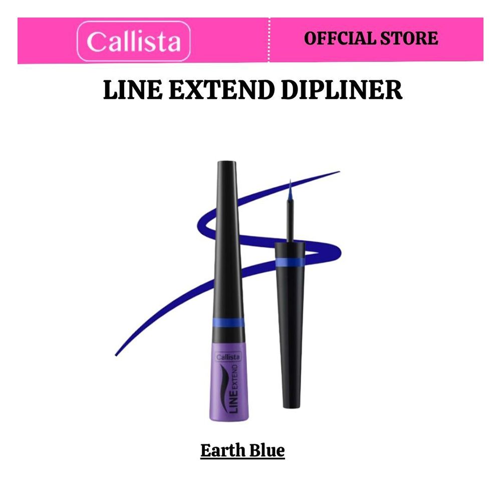 Callista Line Extend Dipliner, Vegan, Fragrance & Cruelty Free, Almond Oil, Vitamin E, 3.5ml, 03 Blue