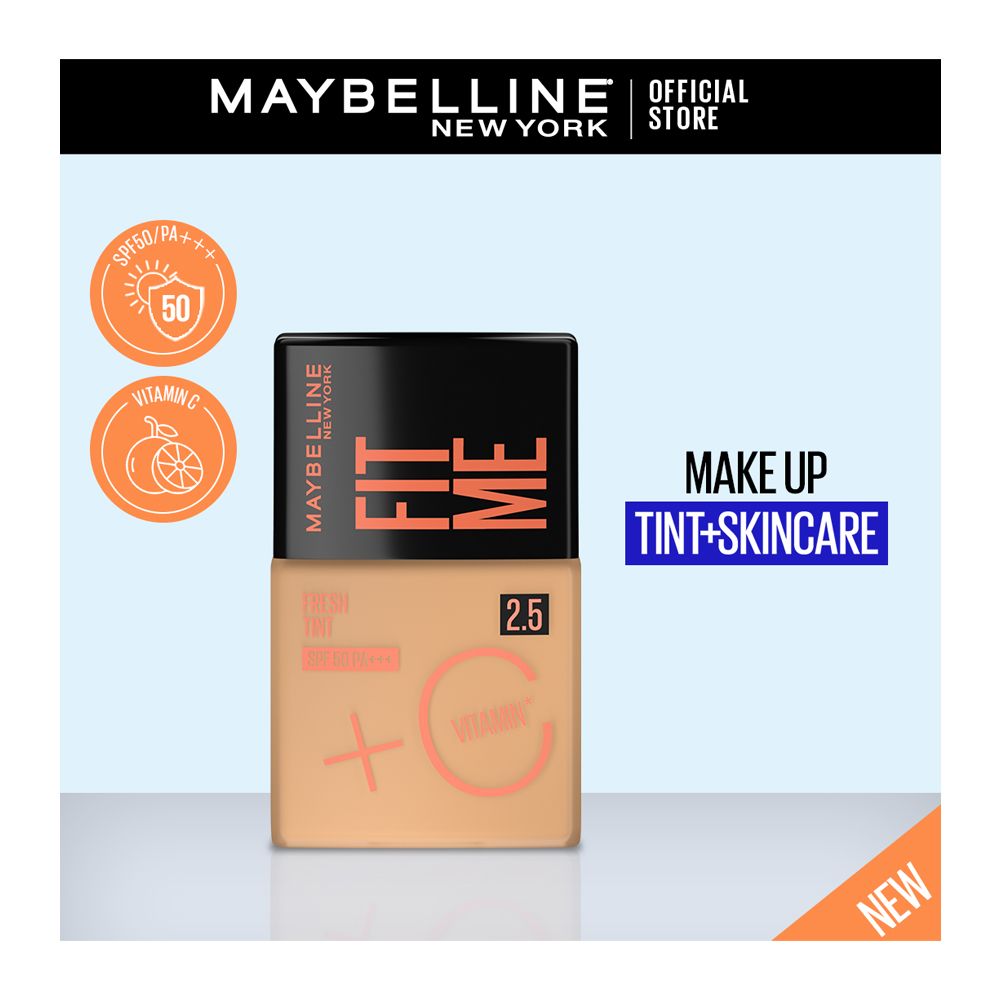 Maybelline Fit Me 2.5 Fresh Tint With SPF 50 & Vitamin C, 30ml