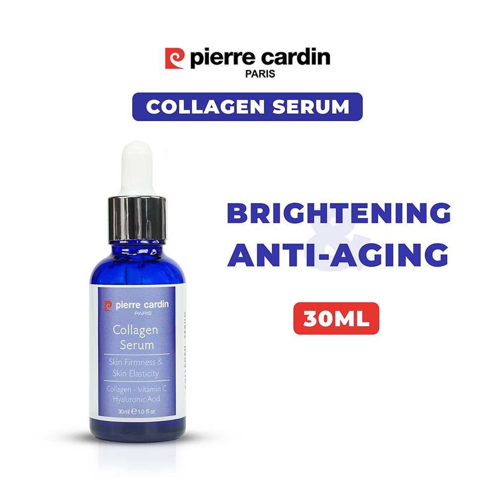 Pierre Cardin Paris Collagen Serum With Collagen, Vitamin C & Hyaluronic Acid, For Anti Aging & Brightening, 30ml
