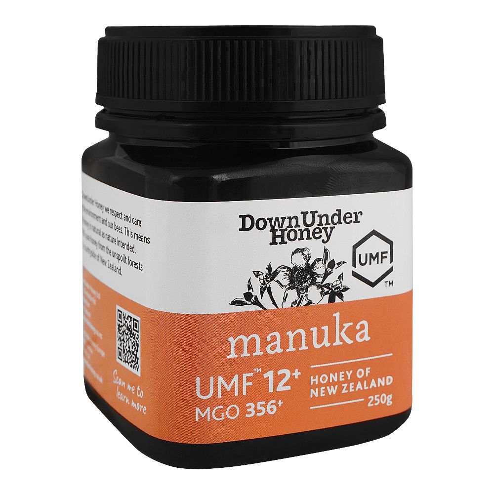 DownUnder Manuka Honey, UMF 12+, MGO 356+, 250g