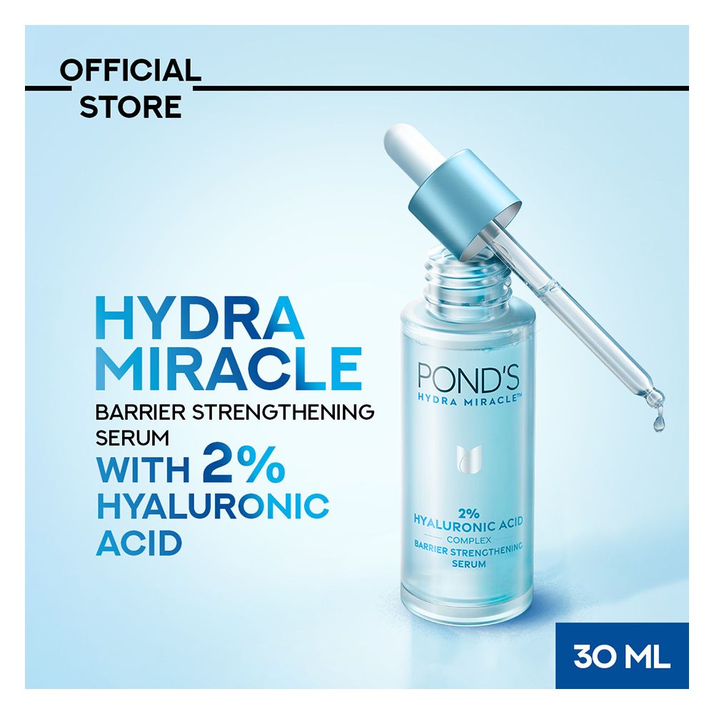 Pond's Hydra Miracle 2% Hyaluronic Acid Complex Barrier Strengthening Serum, 30ml