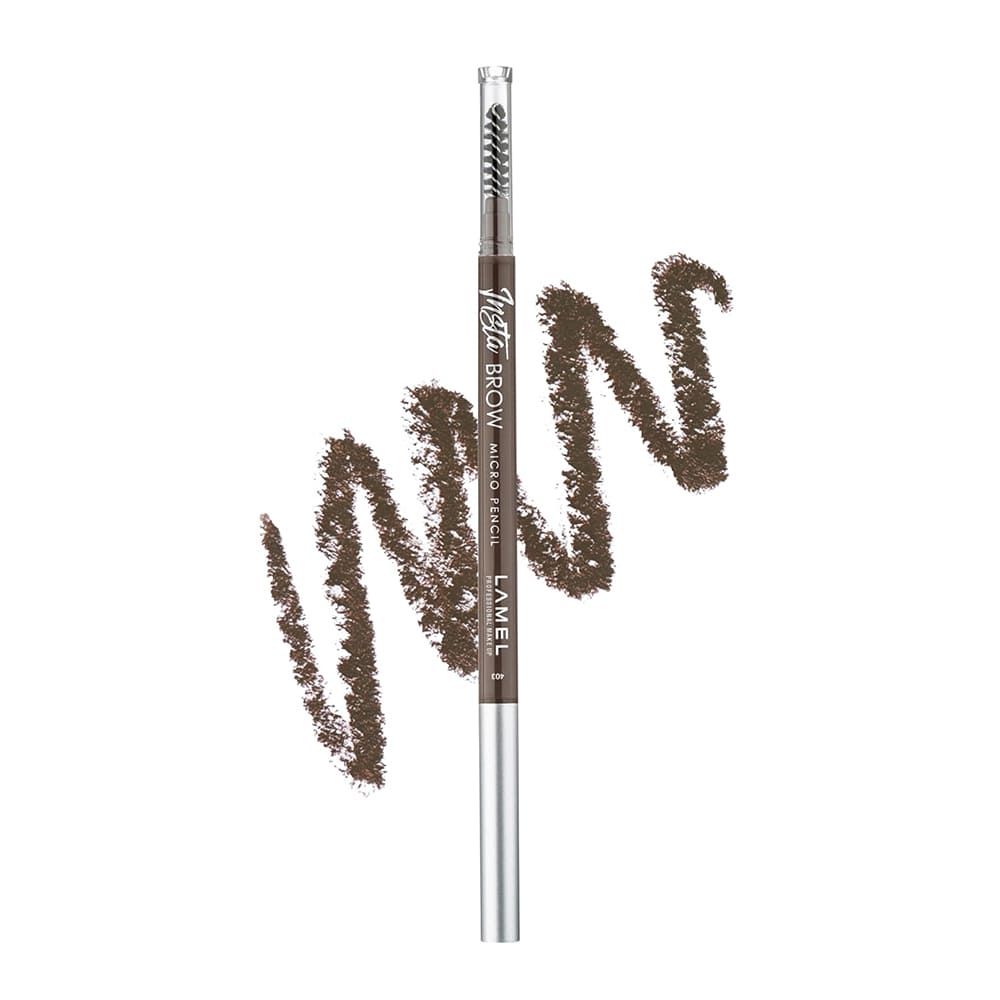 LAMEL INSTA Micro Long-lasting Eye Brow Pencil, 0.12g, 403 Latte