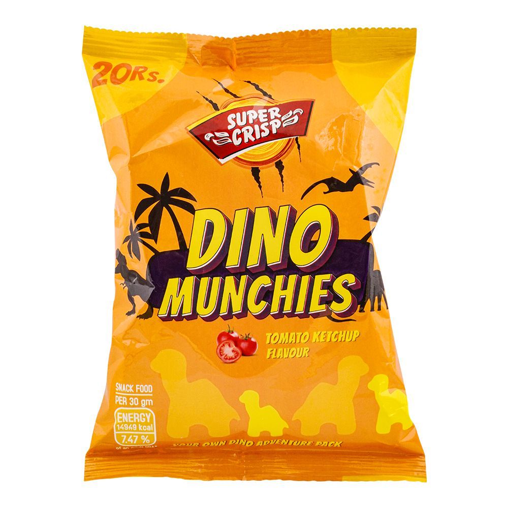 Super Crisp Dino Munchies, Ketchup Flavour, 16g