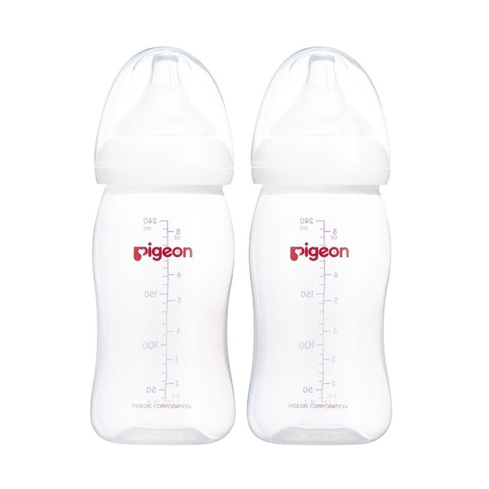 Pigeon Soft Touch Peristaltic Plus Bottle, 2-Pack, 240ml, 26205