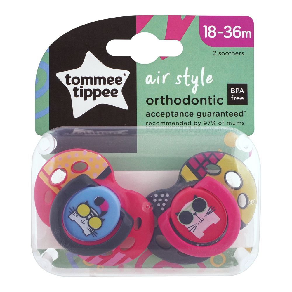 Tommee Tippee Air Style Soother, 2's, 18-36m, 433403/38
