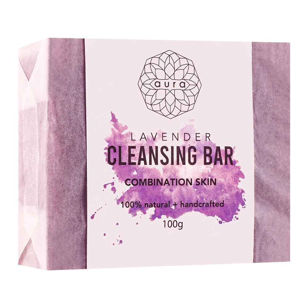 Aura Crafts Trusting Nature Lavender Homemade Soap Bar, 100g