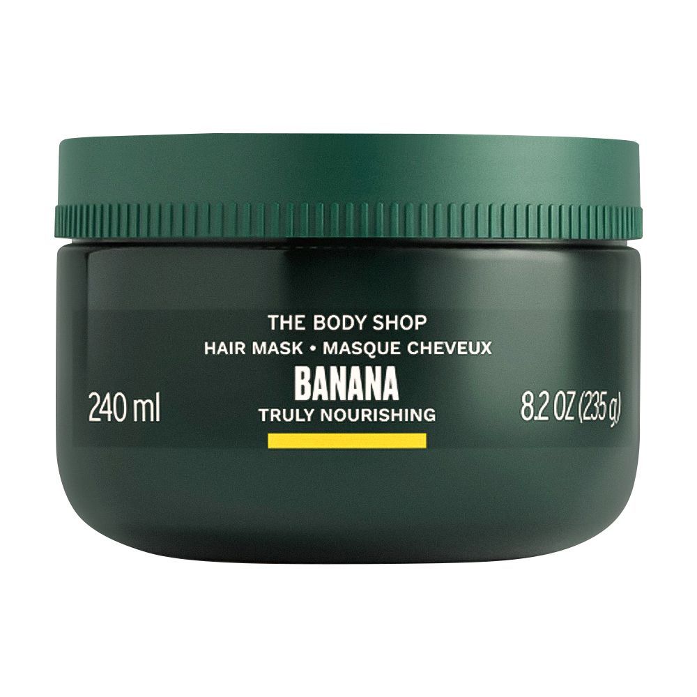 The Body Shop Banana Truly Nourishing Hair Mask, Vegan, For Dry Hair Prone To Frizz, 240ml