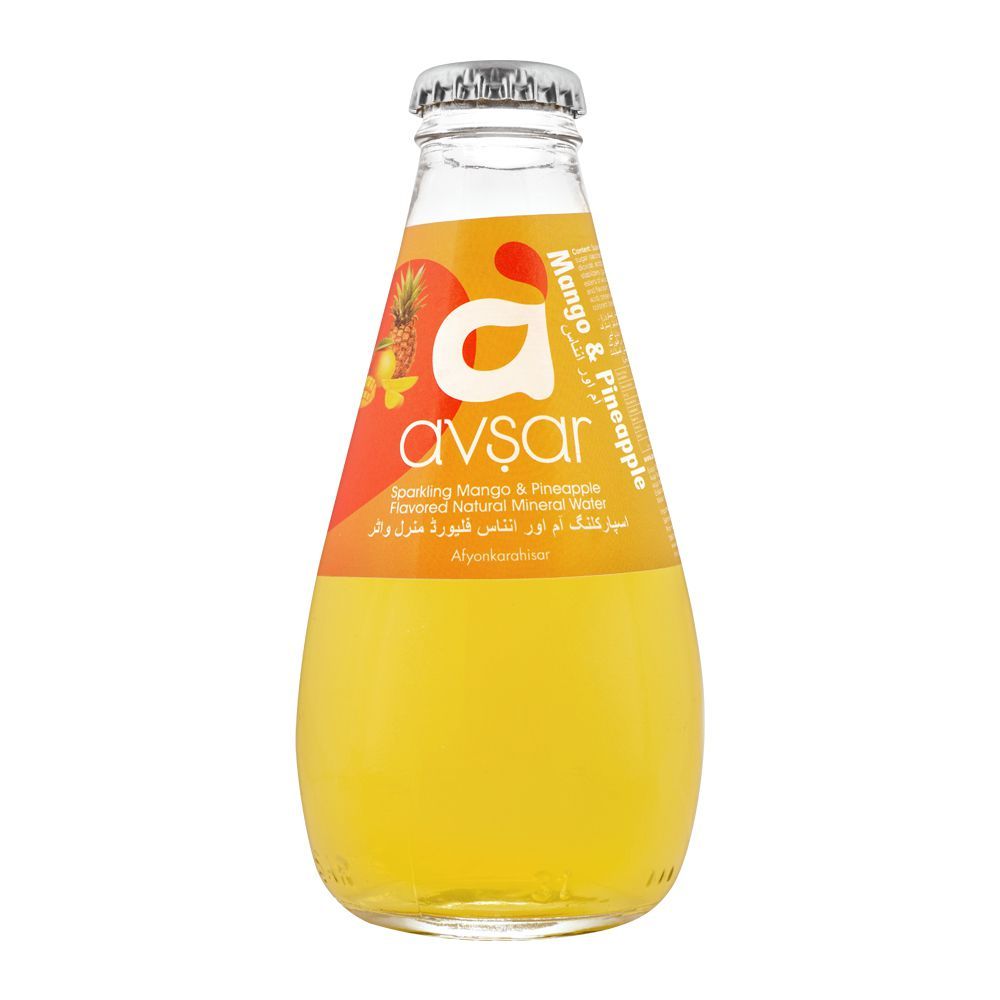 Avsar Sparkling Mango & Pineapple Natural Mineral Water, 200ml
