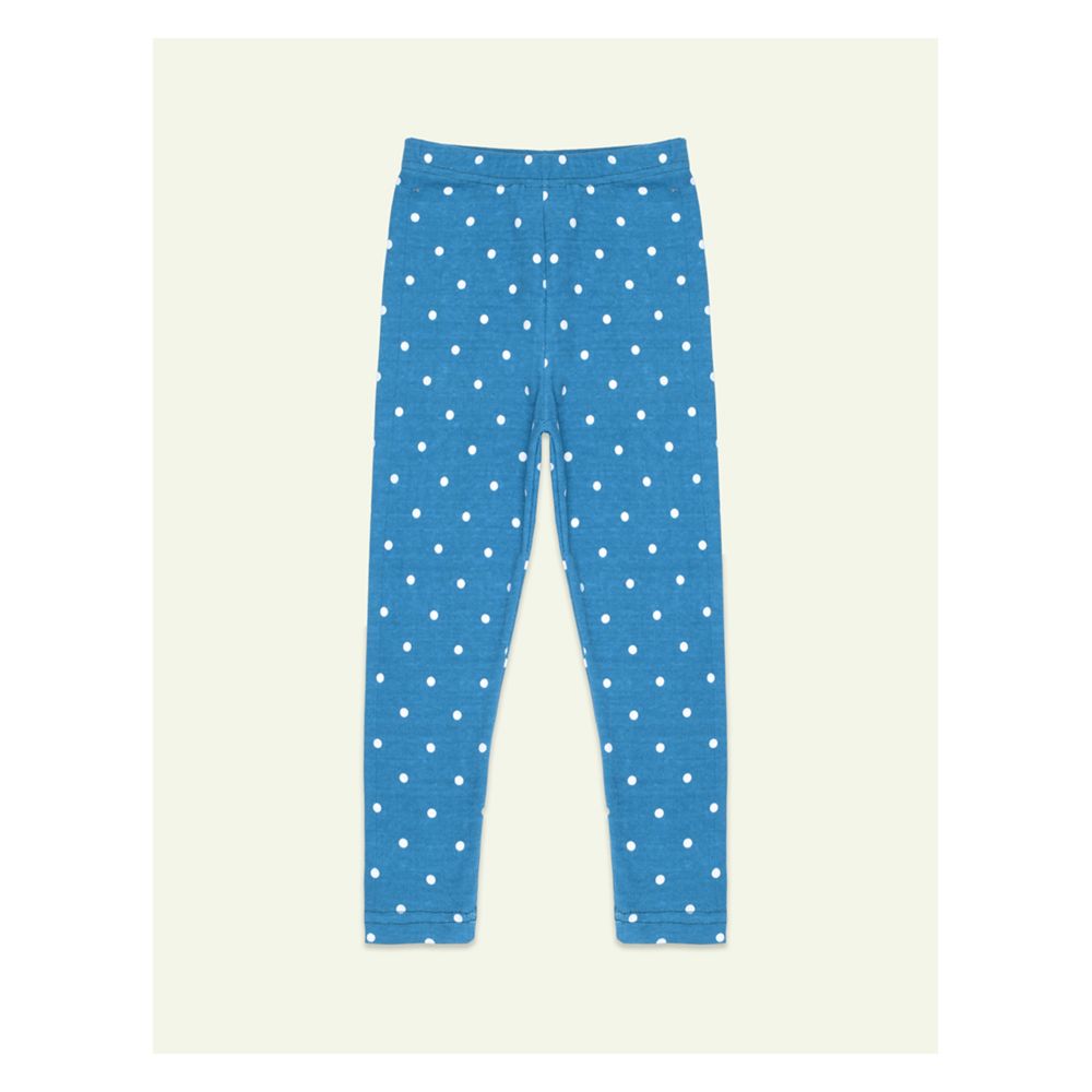 IXAMPLE Girls Jersey Polka Dots Trouser, Teal Green, IXGBT 86107