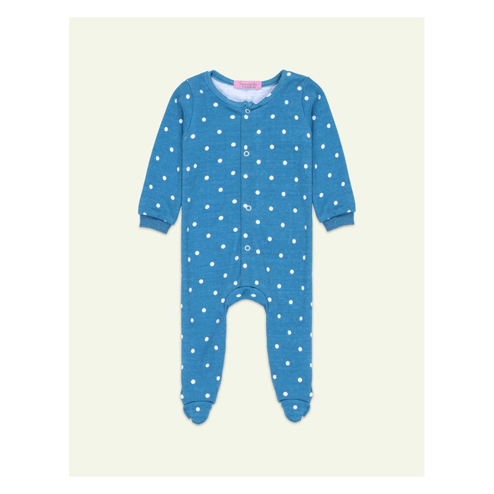 IXAMPLE Unisex Jersey Polka Dots Romper, Teal Green, IXSRS 21317