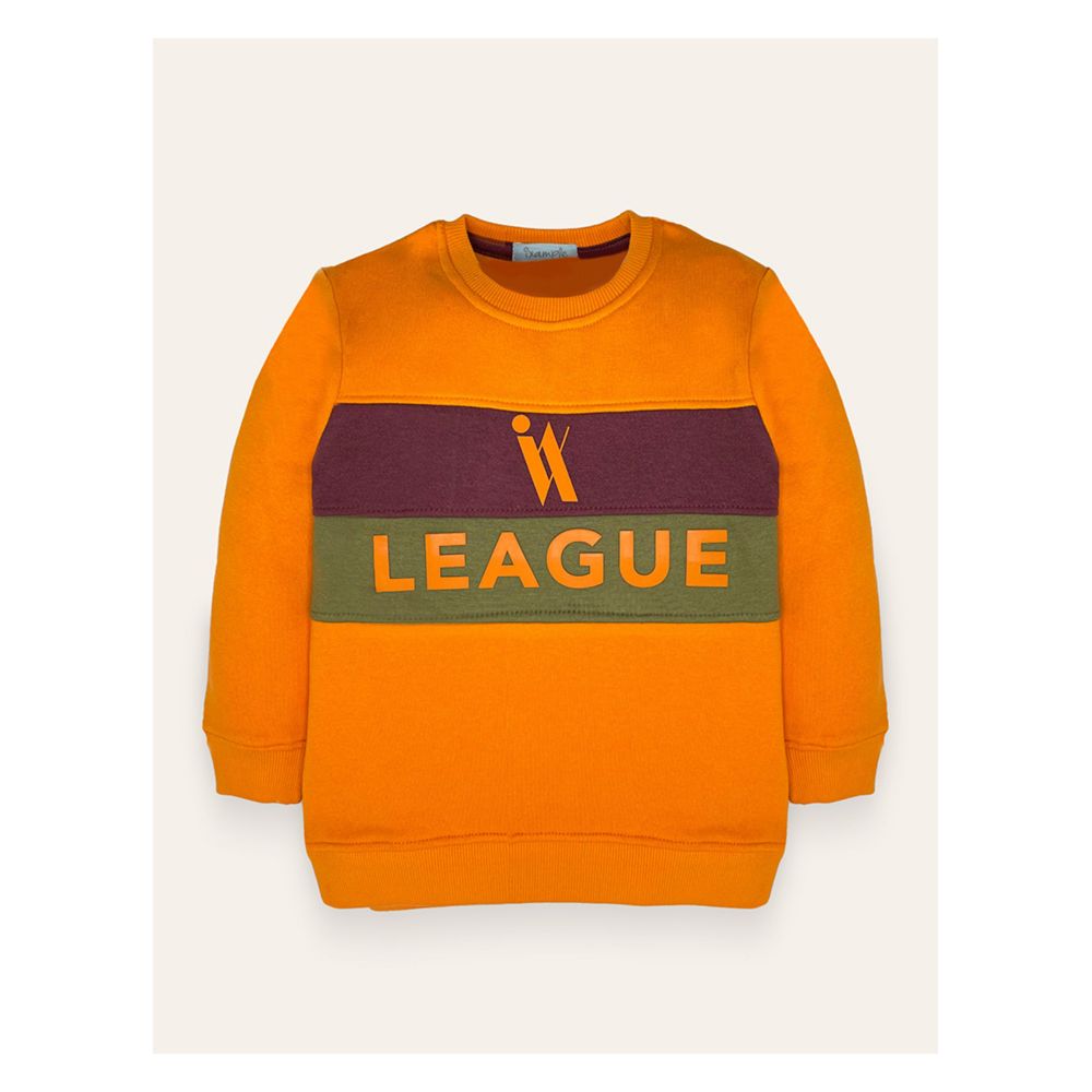 IXAMPLE Boys IX League Printed Sweatshirt, Tennessee Orange, IXWBSS 65019