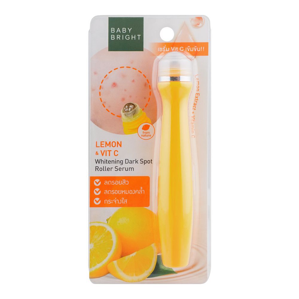 Baby Bright Lemon & Vitamin C Whitening Dark Spot Roller Serum, 15ml