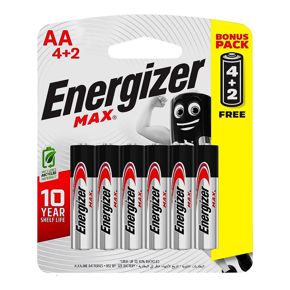 Energizer AA Max Batteries 6-Pack BP-6