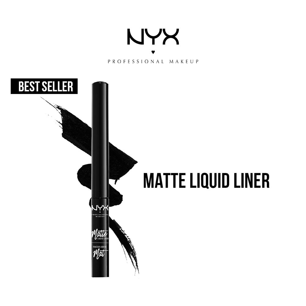 NYX Matte Liquid Eyeliner, Black