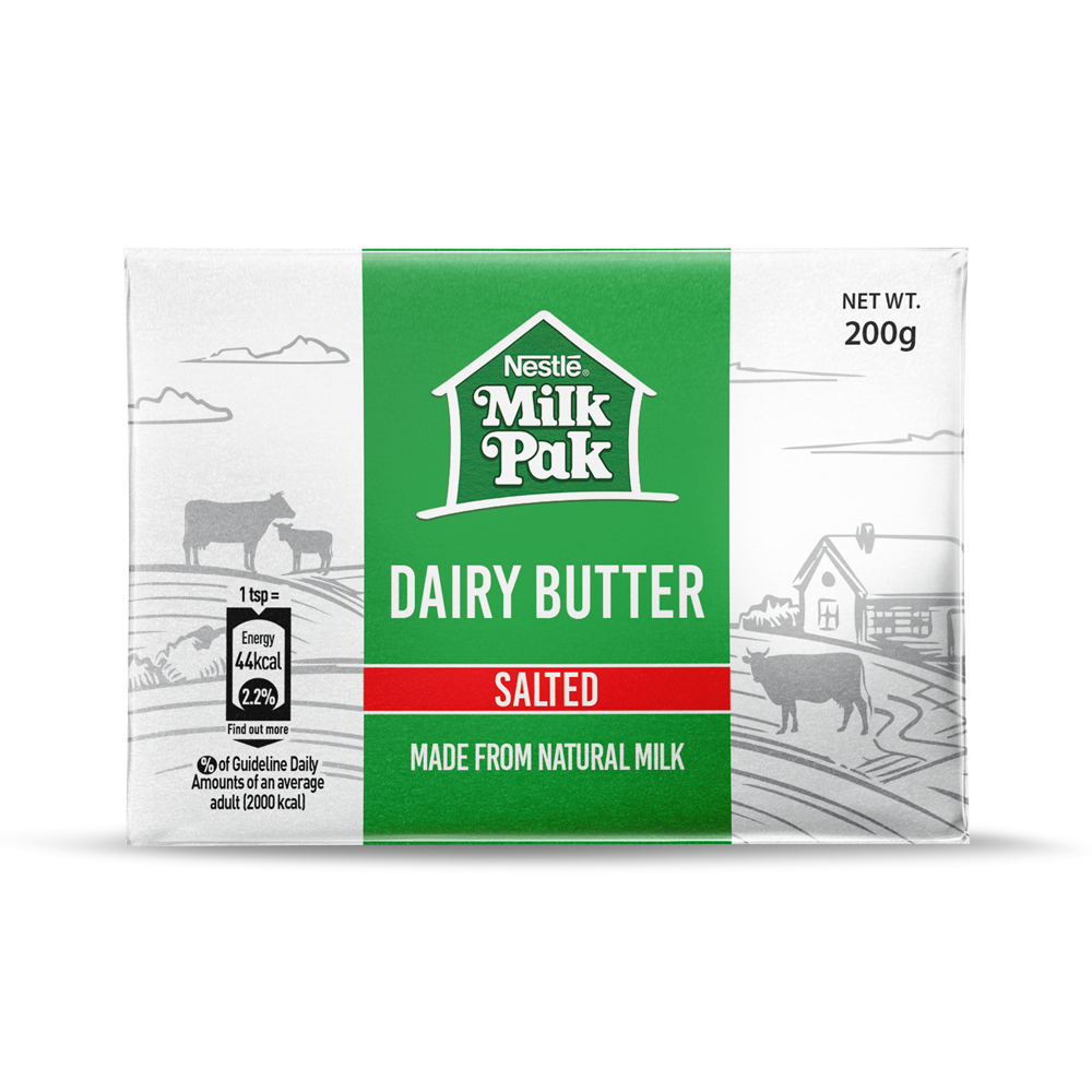 Nestle Milkpak Dairy Butter, Salted, 200g