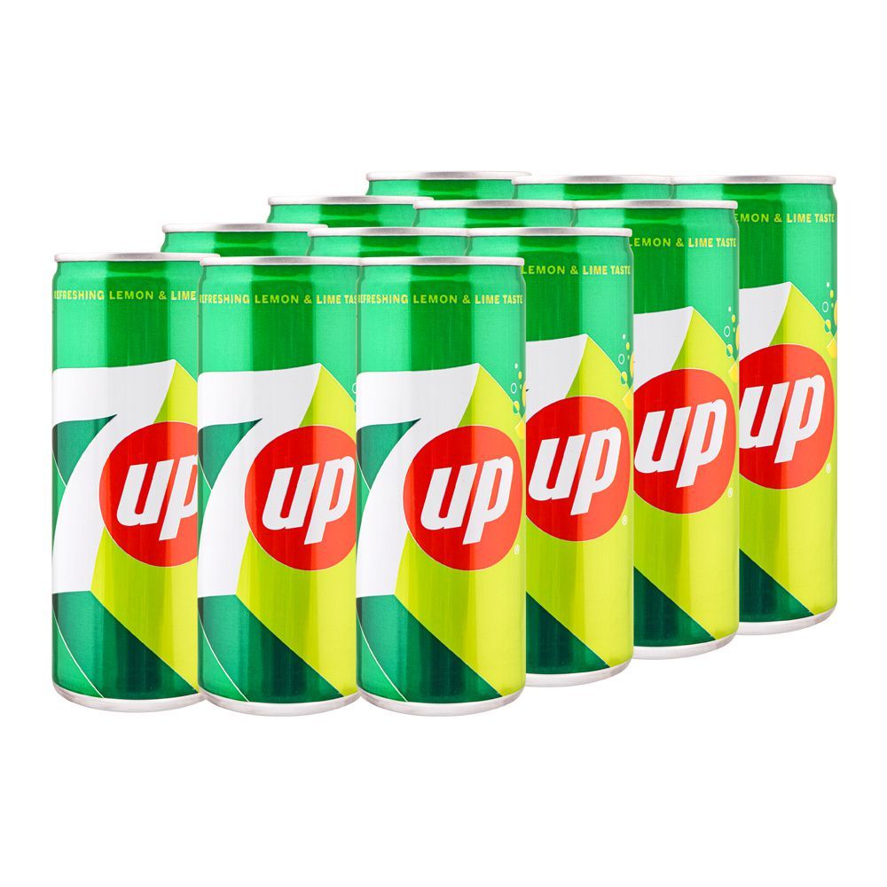 7UP Can (Local) 250ml, 12 Pieces