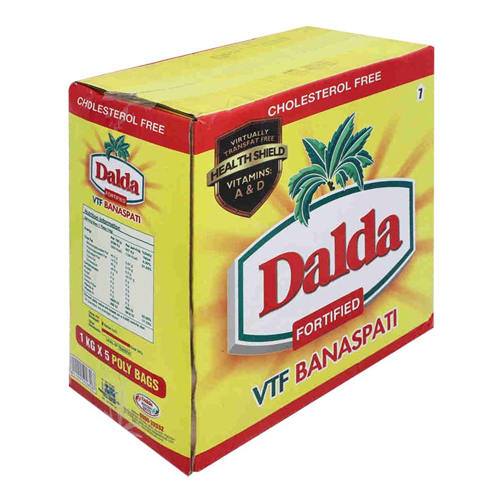 Purchase Dalda Fortified VTF Banaspati, 1kg Each, 5-Pack Online at ...