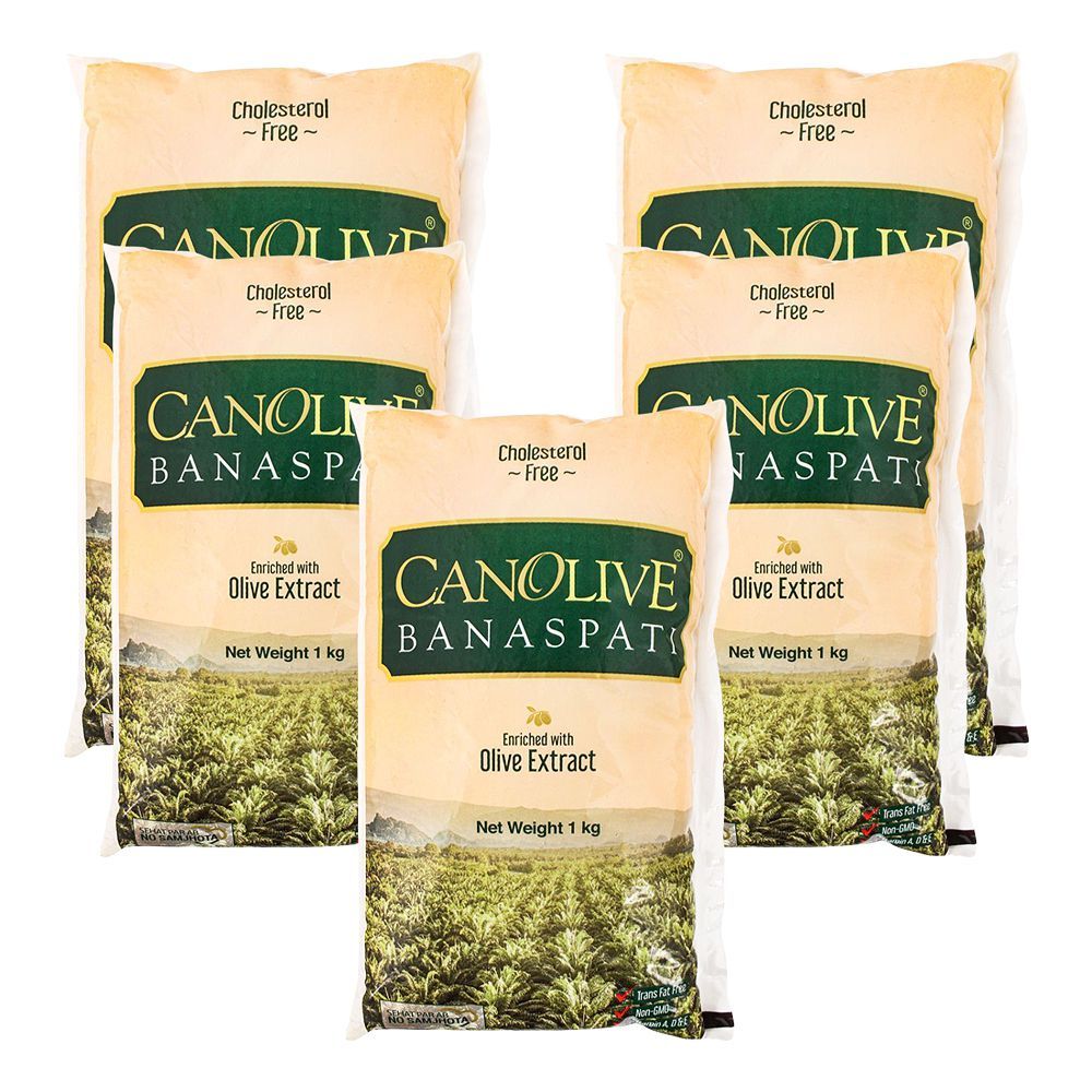 Canolive Banaspati, 1kg Each, 5-Pack